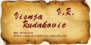 Višnja Rudaković vizit kartica